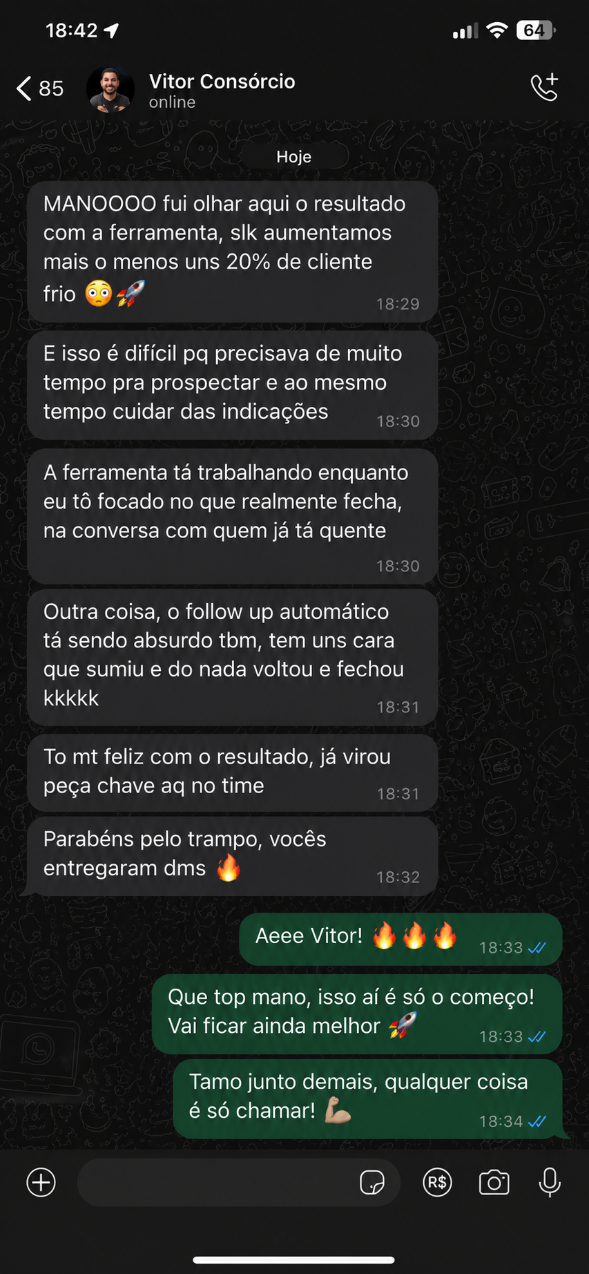 Mensagem real do Vitor Consórcio sobre o resultado com a MENDS